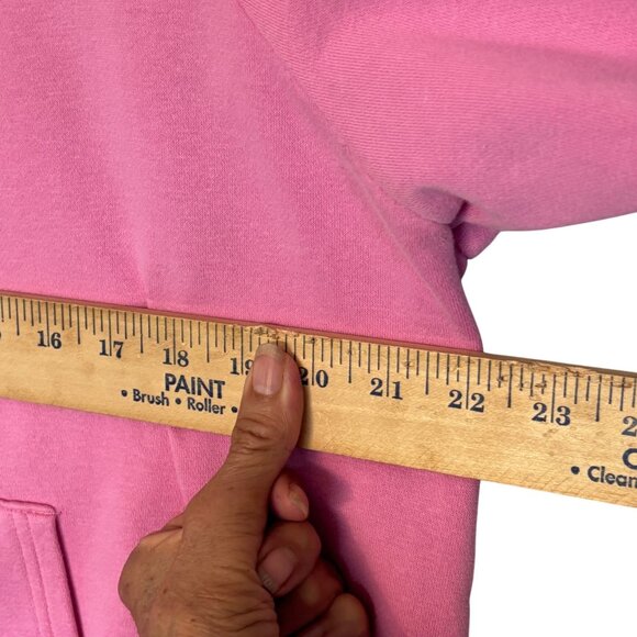 Under Armour Pink Pullover Sweatshirt LG Womens Cozy Kangaroo Pocket Mock Turtle - Picture 6 of 12